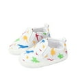 thumbnail image 2 of Eltusu Boys Sneakers, No Slip Printed Comfort Soft Sole Walking Shoes White Size 5(Toddler), 2 of 4