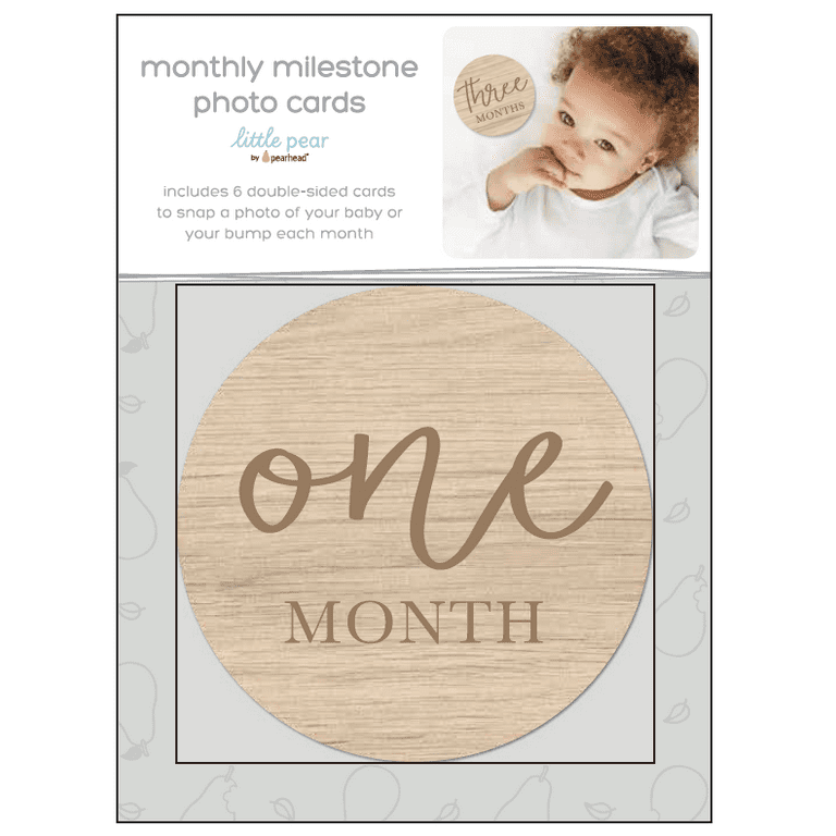 Pearhead Wooden Monthly Milestone Photo Cards Pearhead Wooden Monthly Milestone Photo Cards