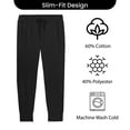 thumbnail image 3 of GBH Boy's Slim-Fit Fleece Jogger Sweatpants (S-XL)(3-Pack), 3 of 4