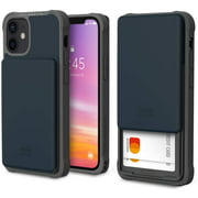 Design Skin Slider Designed for iPhone 12 Mini Case (2020), Card Storage Holder Heavy Duty Bumper Protection Cover Slim
