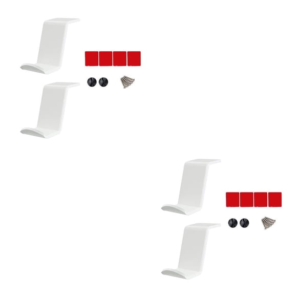 Inteprter 2 uds. De accesorios para juegos con Clips de Cable, controladores de PC de escritorio, soporte para controlador, estuche expositor, Blanco 2piezas