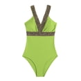 thumbnail image 3 of Sngxgn Women Swimsuit Slimming Tummy Control Bathing Suits(Mint Green,M), 3 of 5