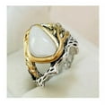 thumbnail image 4 of GKNET White Fire Opal Ring for Women Wedding Party Silver Rings Delicate Jewelry Size 6-10-06# Heart Opal-9, 4 of 9