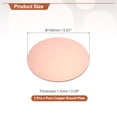 thumbnail image 2 of Uxcell 2 Pcs Round Copper Plate, 150mm (5.91") Dia Pure Copper Sheets, 1.5mm T2 Pure Copper Plates for Crafts, DIY, Electrical Repairs, Industrial Use, 2 of 6