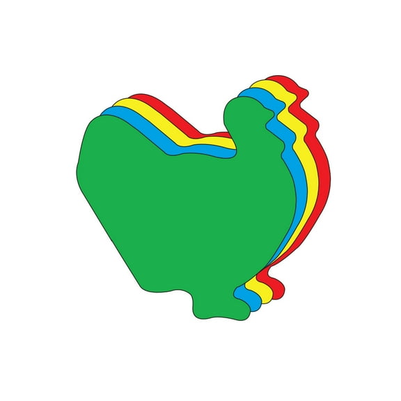 SHAPES ETC. Die-Cut Magnetic - Super Assorted Color Turkey