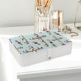 thumbnail image 6 of Easter Elegant PU Leather Decorative Box Jewelry Organizer with Removable Compartment - Portable Earring Organizer, 6 of 6