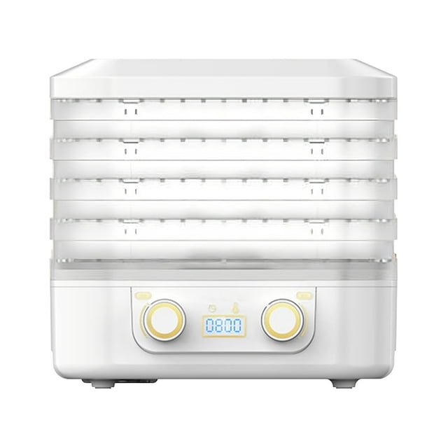 SUTENGDA Dryer Machine for Home for Candy & Snacks Dried Machine with Adjustable Temperature & 24H Timer 6 Trays Food Dehydrator Machine for Food and Jerky Mini Food Dryer Blue (220V