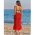 thumbnail image 2 of Oudiya Women's Long Sarong Swimsuit Coverups Chiffon Bikini Wraps Sheer Beach Bathing Suit Cover Up, 2 of 5