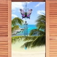 thumbnail image 4 of JoyMoreHome Stained Glass Butterfly Wind Chime - Handcrafted Iron Wind Chimes for Outdoor & Indoor Decor, for Home, Garden, Patio, Yard, or Window Decoration, 4 of 5