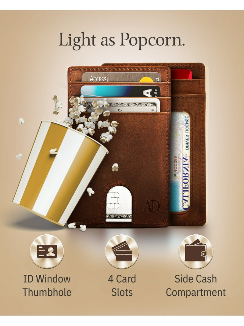Synthetic Leather Slim Smart for Credit Card Holder Clip RFID Blocking Synthetic Leather Slim Smart for Credit Card Holder Clip RFID Blocking