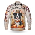 thumbnail image 2 of Happy Thanksgiving Border Collie Welcome Thankful Fall Autumn Pumpkin All Over Print 3D Baseball Jacket Borders Dog Lovers Gifts Idea Bomber Jacket Softball - 02021, 2 of 6