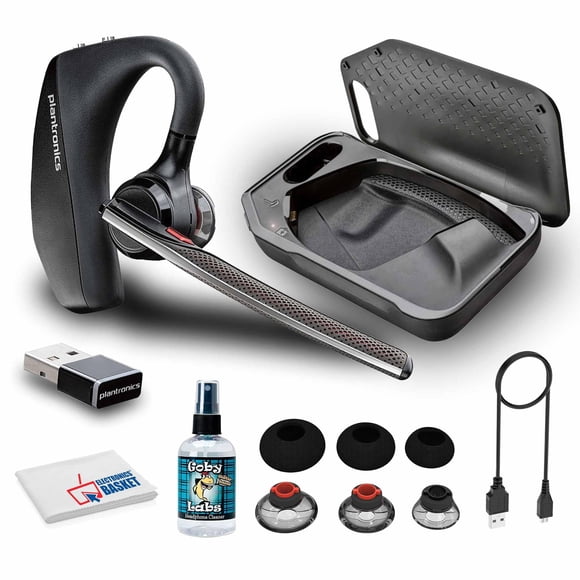 Auriculares Bluetooth POLY Voyager 5200 UC con Goby Labs Cleaner