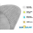 thumbnail image 2 of Sun2Solar Clear 20-Foot-by-50-Foot Rectangle Solar Cover | 1600 Series | Heat Retaining Blanket for In-Ground and above-Ground Rectangular Swimming Pools | Use Sun to Heat Pool | Bubble-Side Down, 2 of 5