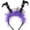 Purple, variant on Slccxzc Purple Fluffy Plush Devil Horn Headband Hair Hoop Party Hair Accessories