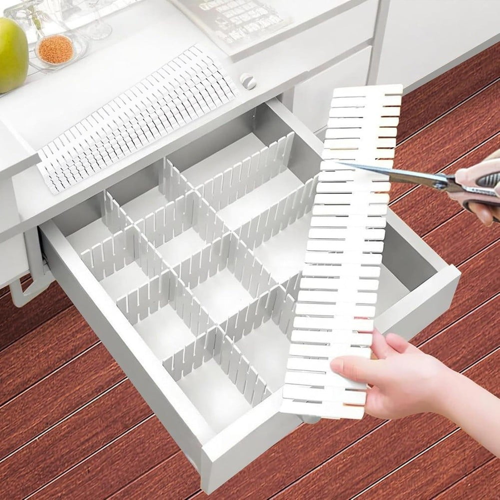 Miranox Adjustable Drawer Dividers Set of 20: Organize Clutter in Any Room