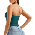 thumbnail image 4 of Women's Bandeau Tube Top - Sleeveless Stretch Crop Top for Concerts/Parties, 4 of 6