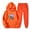 Orange, variant on JURANMO Fashion 2 Piece Outfits for Women, Printed Jogging Suits Casual Sweatsuits Sets Long Sleeve Hoodie and Sweatpants Two Piece Matching Sets Lightening Deals Wine S