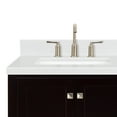 thumbnail image 6 of Ariel Cambridge 42 Inch Single Left Offset Rectangle Sink Bathroom Vanity With Carrara White Quartz Countertop 1.5 Edge In Espresso, 6 of 10
