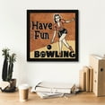 thumbnail image 5 of Epic Graffiti 'Have Fun Bowling'  by Erin Clark Canvas Wall Art, 18" x 18", 5 of 7