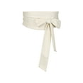 thumbnail image 1 of Cinturón Obi sólido para mujeres de tallas grandes INSPIRE CHIC, cinturón de lazo autoadherente, cinturón ancho para vestido de 35.43-45.67" color beige, 1 of 6