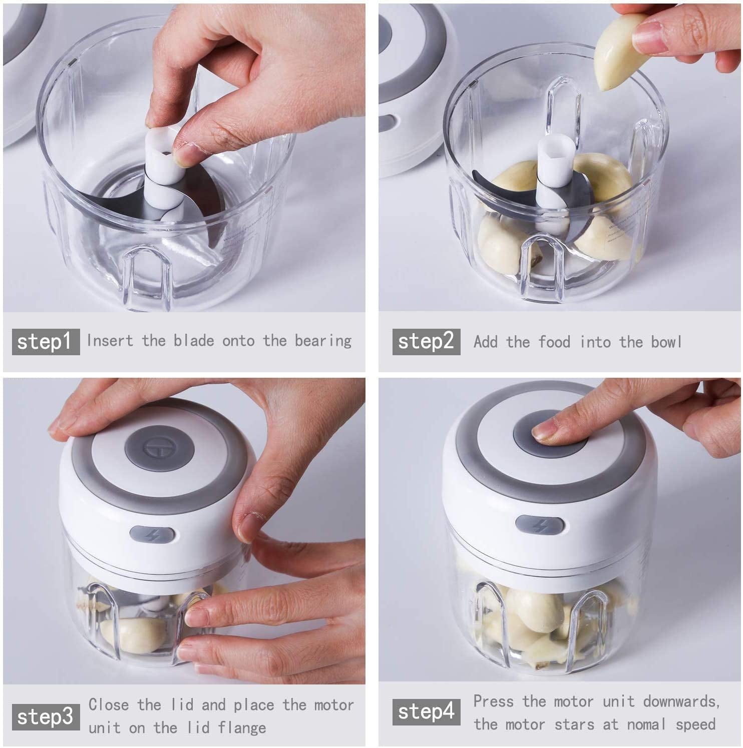 Mini Vegetable Processor Garlic Masher Portable Onion Mixer Ginger Mea –  vacpi