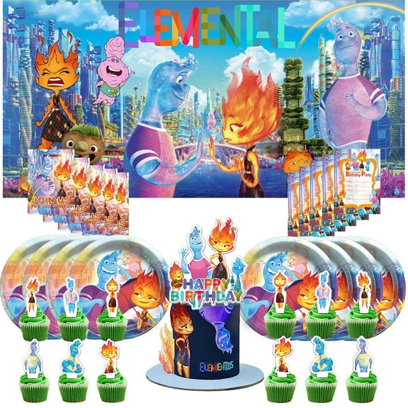 Elemental Invite Invitation Cards Party Supplies Decor Decorations Banner Plates Background Backdrop