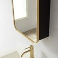 thumbnail image 5 of Talayuela 16 in.W x 24 in.H Aluminum Framed Medicine Cabinet in Brushed Gold, 5 of 18