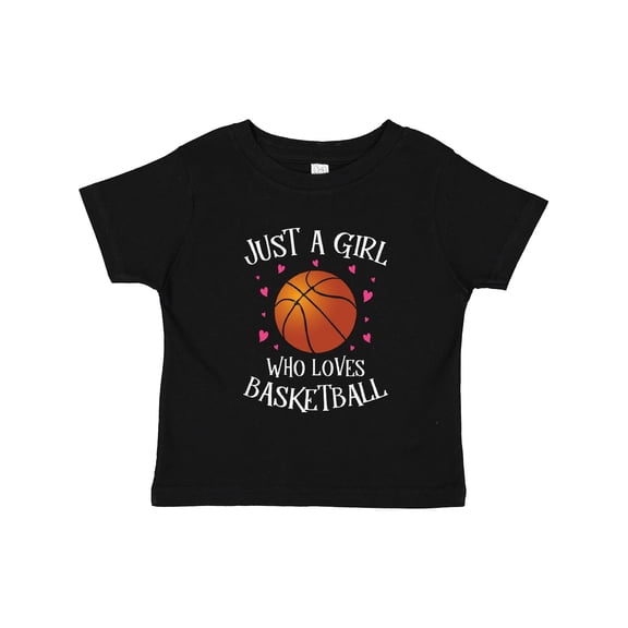 Inktastic Just a Girl Who Loves Basketball Girls Toddler T-Shirt