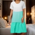 thumbnail image 2 of Dresses For Women 2024 Hide Belly Fat Patchwork Color Women's Floral Summer Dress V Neck Spaghetti Strap Casual Dress With Pockets, 2 of 5