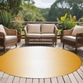 thumbnail image 4 of Orange Ombre Large Round Rug 8 FT, Non Slip Living Room Area Carpet, Orange White Gradient Modern Abstract Art Washable Soft Circle Rug Non-Shedding Floor Carpet for Bedroom Office Dining Room, 4 of 9