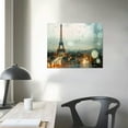 thumbnail image 4 of Shadudu Eiffel Tower Paris City Landscape Modern Photo Wall Plaque, 12 x 18, Multi-Color 20x16in, 4 of 6