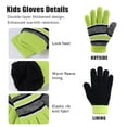 thumbnail image 6 of OZERO 2Pcs Kids Winter Knit Hat Gloves Set for 4-10 Year Boys and Girls, 6 of 8