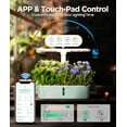 thumbnail image 6 of LetPot LPH-Air 10-Pod Hydroponics Growing System - APP&WiFi Controlled Smart Indoor Garden with Grow Lights & Pump, Height Adjustable, Gardening Gift, Green, 6 of 8