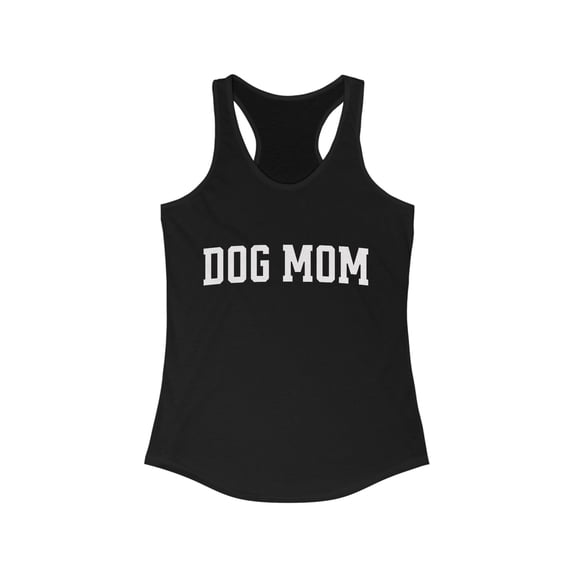 Dog Mom Tank, Dog Mom Racerback Tank, Cute Dog Workout Tank Top