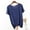 Blue, variant on FAHXNVB Pajama Tees for Womens Summer Breathable Short Sleeve Sleep Shirts for Women Solid Color Soft Crewneck Sleepwear Shirts,L,Blue