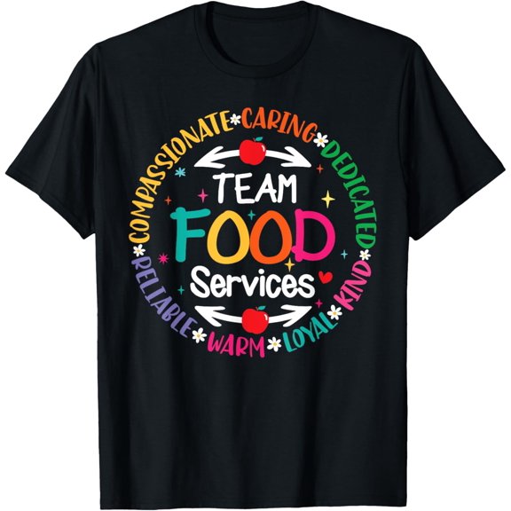 Playful Comfort Tee - Food Services Back To School Cafeteria Crew Lunch Lady Team T-Shirt