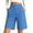 Blue, variant on Women's Wide Leg Shorts High Waisted Casual Comfy Shorts with Pockets Cotton 2026 Trendy Summer Shorts by Yigetop Beige L