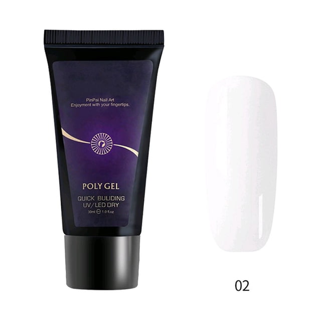 30ML profesional rápido extensión de uñas resina Gel manicura constructor UV Gel accesorio (blanco)