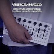 Walmeck MIDI Controller with 43 Buttons 8 Knobs 8 Push Buttons, BT Connection, Battery/Type-C Supply, USB MIDI Controlle Mixer for Electroacoustic Instruments