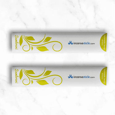 Ayurvedic Incense – Sambrani Incense Sticks (8") – 2 Packs (10 Sticks Per Pack) – Sweet Aroma