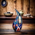 thumbnail image 1 of Turkish Ceramic Pelican Vase - Handmade 25 cm Traditional Style Decorative Pitcher - Multicolor Glazed Home Accent or Unique Gift Idea, 1 of 7