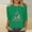 Green, variant on HOMBOM Womens Tops Green Christmas Festive Holiday Snowman Xmas Crewneck 3/4 Sleeve Tee Shirts for Women