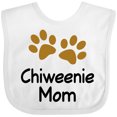 thumbnail image 3 of Inktastic Chiweenie Mom Paw Print Girls Baby Bib, 3 of 4