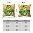 thumbnail image 2 of Cartoon Green Frog Throw Pillow Covers Decorative Pillowcases for Bed Couch Home Decor Car Sofa 16x16, 2 of 6