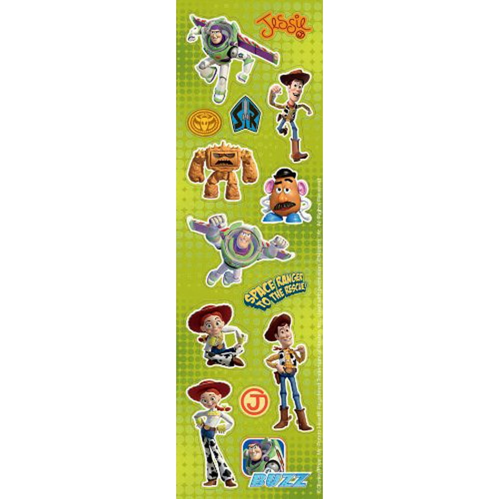Disney's Toy Story Stickers 8 Strips of Stickers