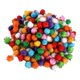 thumbnail image 2 of 240 piezas de pompones, pompones multicolor suaves para manualidades y manualidades, material para manualidades de bricolaje para suministros de Estilo B, 2 of 8