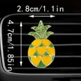 thumbnail image 2 of Car Clip Air Perfume Fragrance Aromatherapy Diffuser Alloy Bling Pineapple Decoration, 2 of 2
