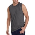 thumbnail image 1 of Chaleco deportivo sin mangas unisex de color liso para hombre: poliéster/spandex/algodón, para todas las estaciones, 1 of 4