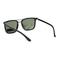 thumbnail image 4 of Polarized Mens Luxury Designer Rectangular Fashion Sunglasses Matte Black Gunmetal Green, 4 of 4