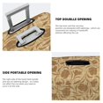 thumbnail image 4 of Travel Luggage Cover Protector - Brown flowers Anti-Scratch Suitcase Covers Fits 18-32 Inch Luggage, 4 of 5